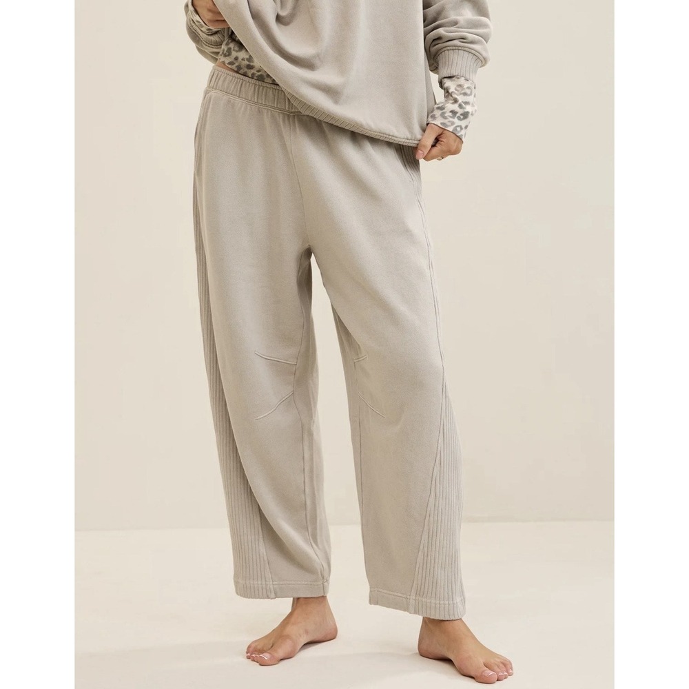 NWT Aerie Oh Snap! Barrel Sweatpant Sz XL Short Stone Harbor Cozy Lounge $55